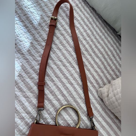 Street Level Crossbody Bag with Brass Handles - Picture 7 of 8